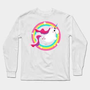 Funny Unicorn Girls Women Kids Long Sleeve T-Shirt